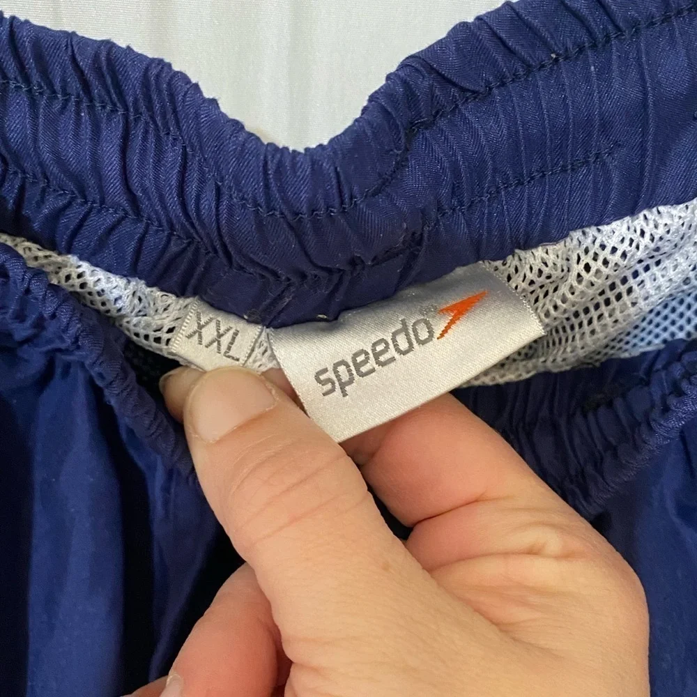 Speedo Navy Blue Swim Trunks Sz XXL